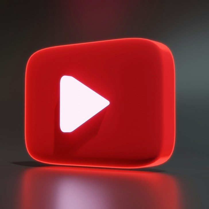 Youtube logo Stylised YouTube Logo with a slight glow and reflection